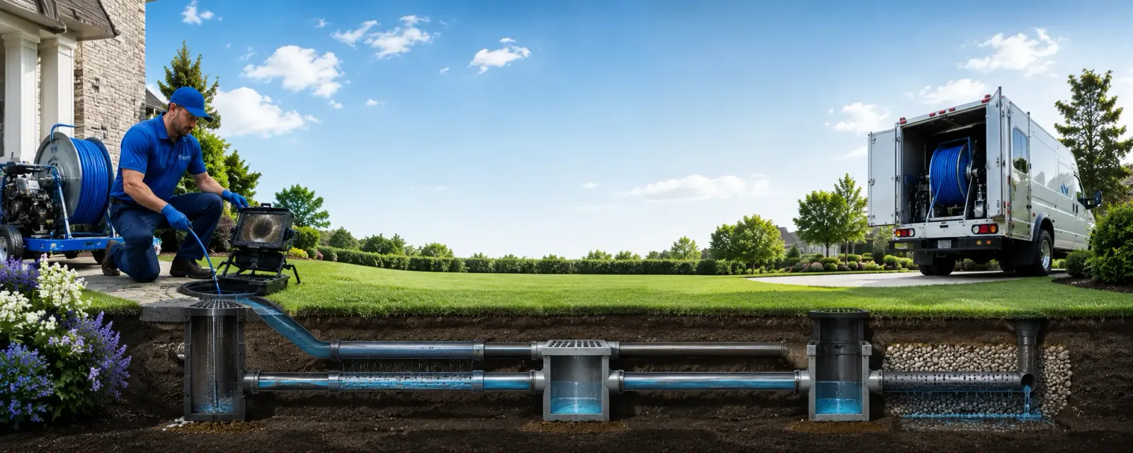 Outdoor drain cleaning information for Stitzer, WI